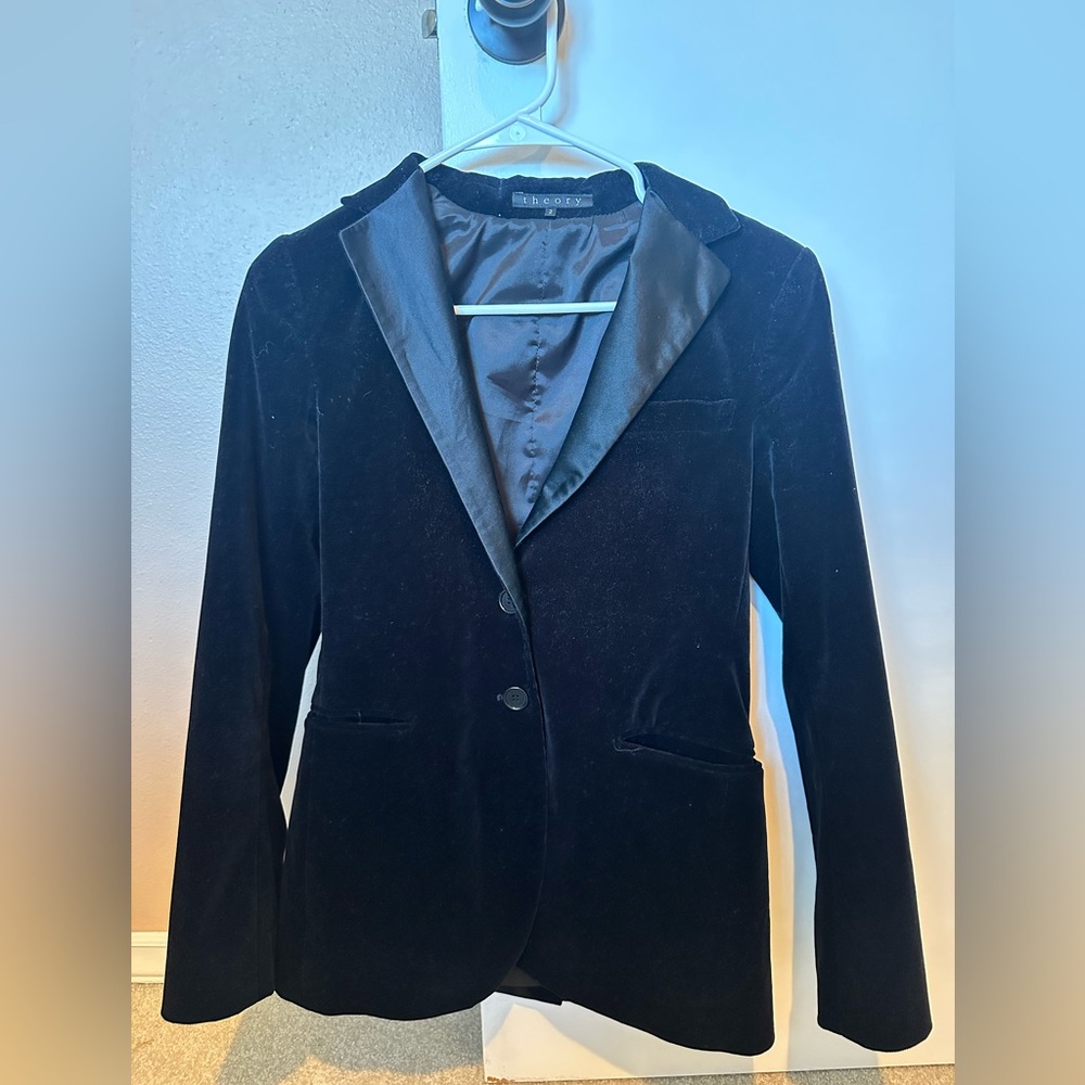 Theory velvet blazer